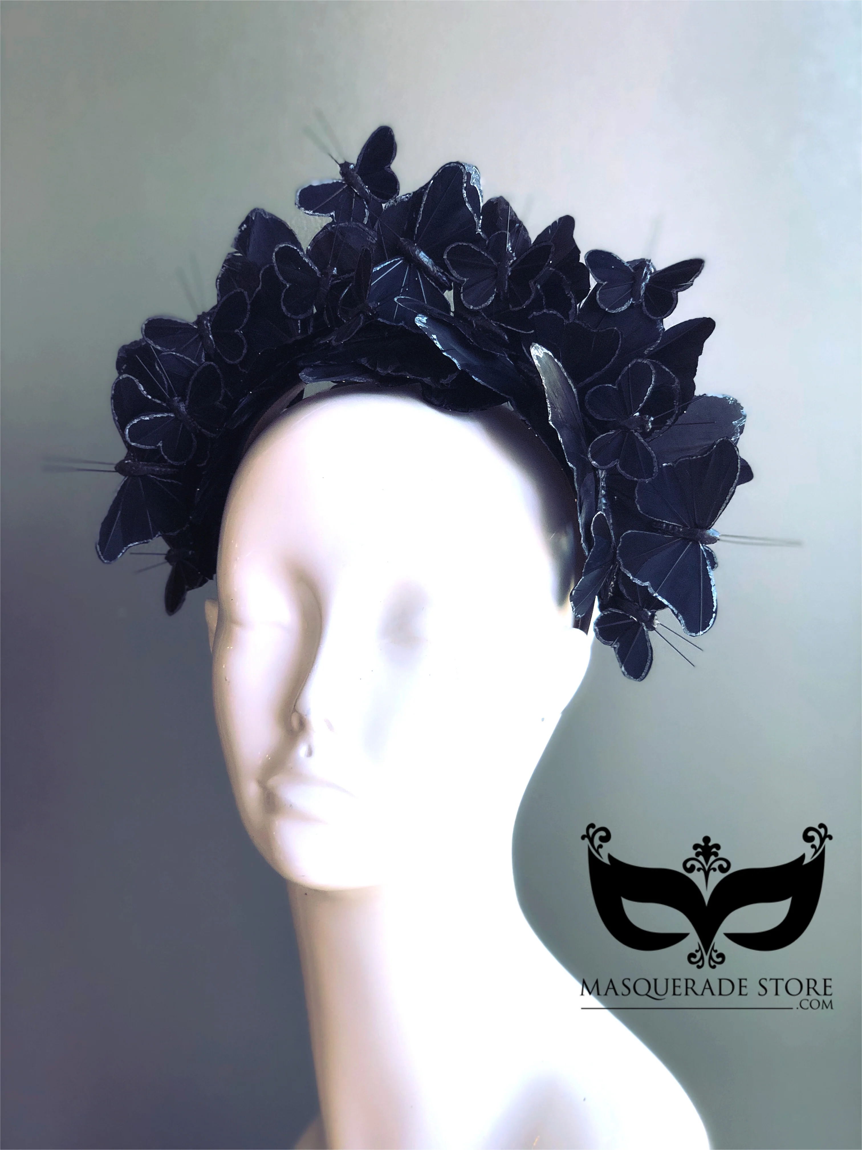 Women Butterfly Headband -Black - Image 3