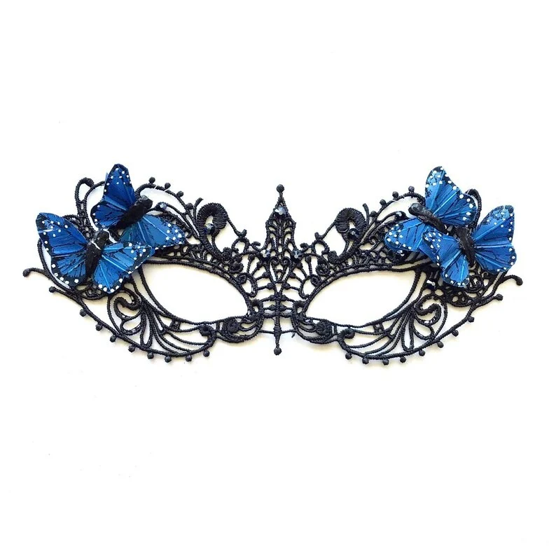 Ana Black Lace - Butterfly  Mask - Image 3
