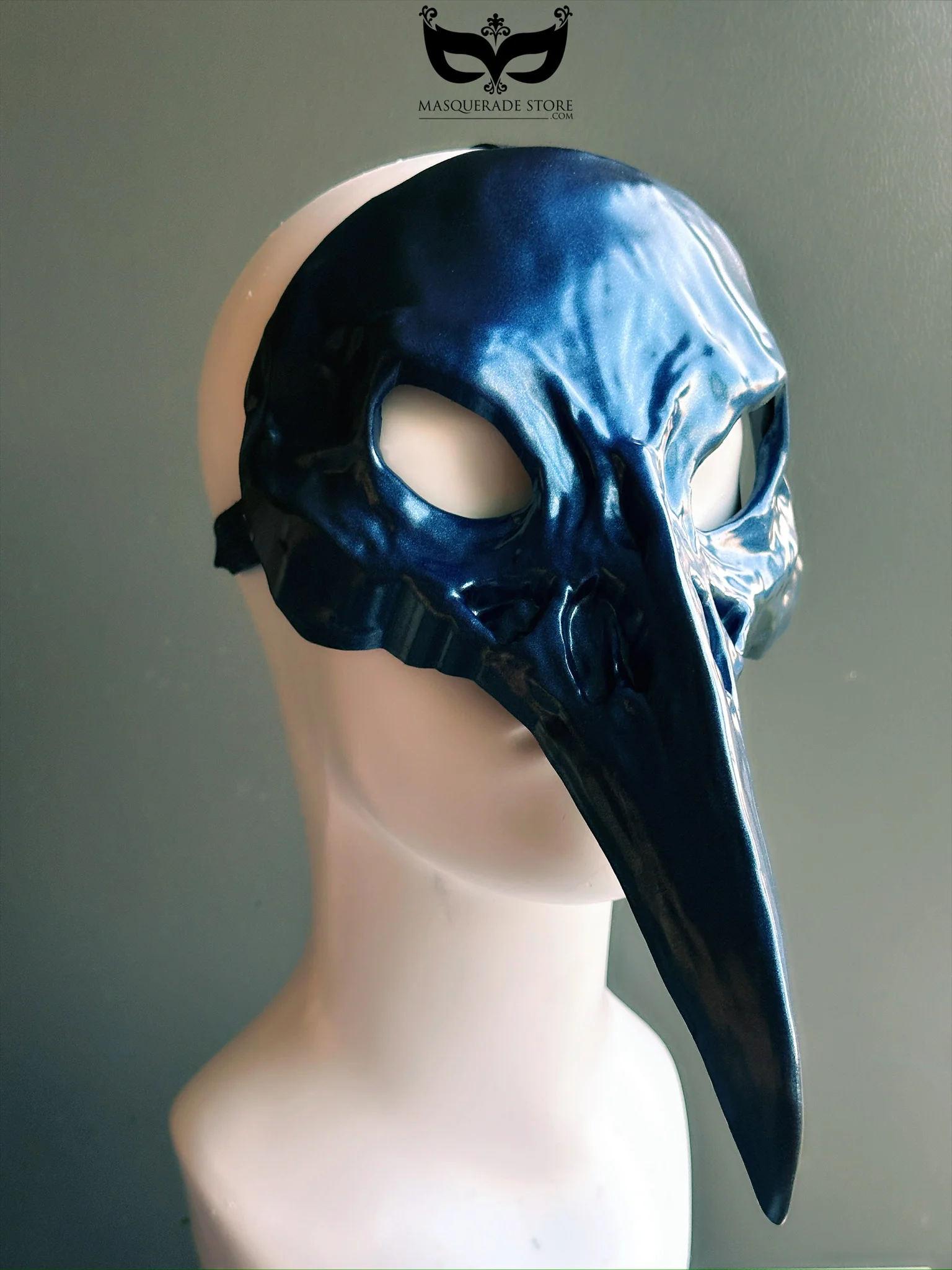 Midnight Curator - Blue Plague Crow Skull Mask - Image 2