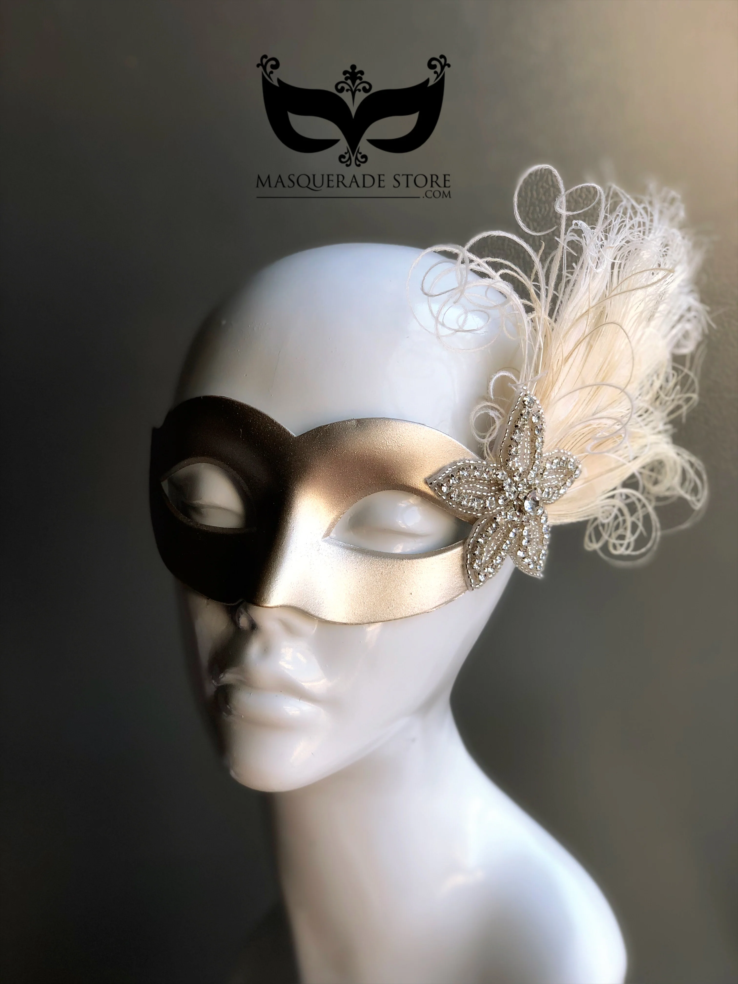 The Grace Mask - Cream Feathers - Image 6