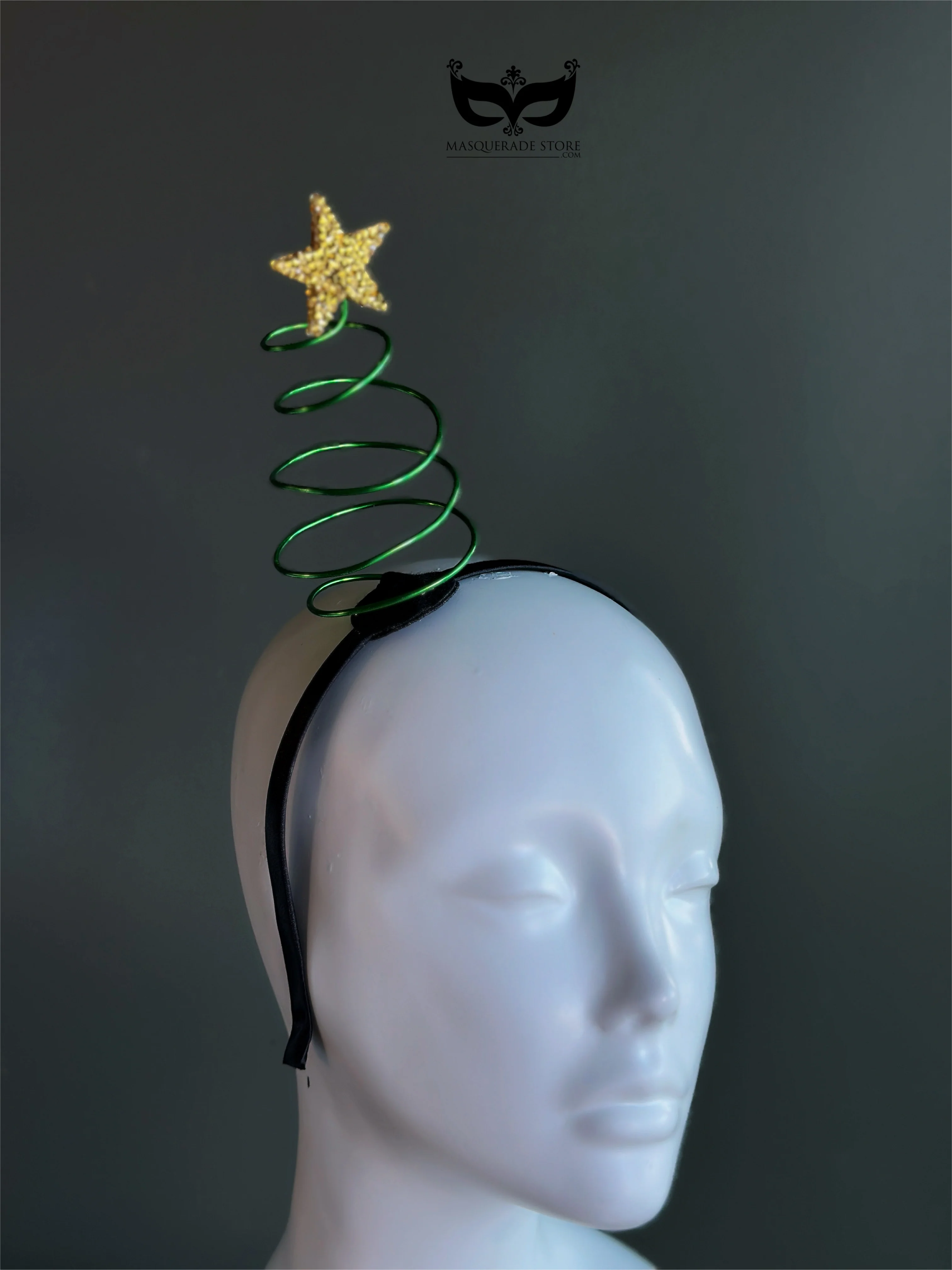 Christmas Tree Spiral Star Headband - Image 2