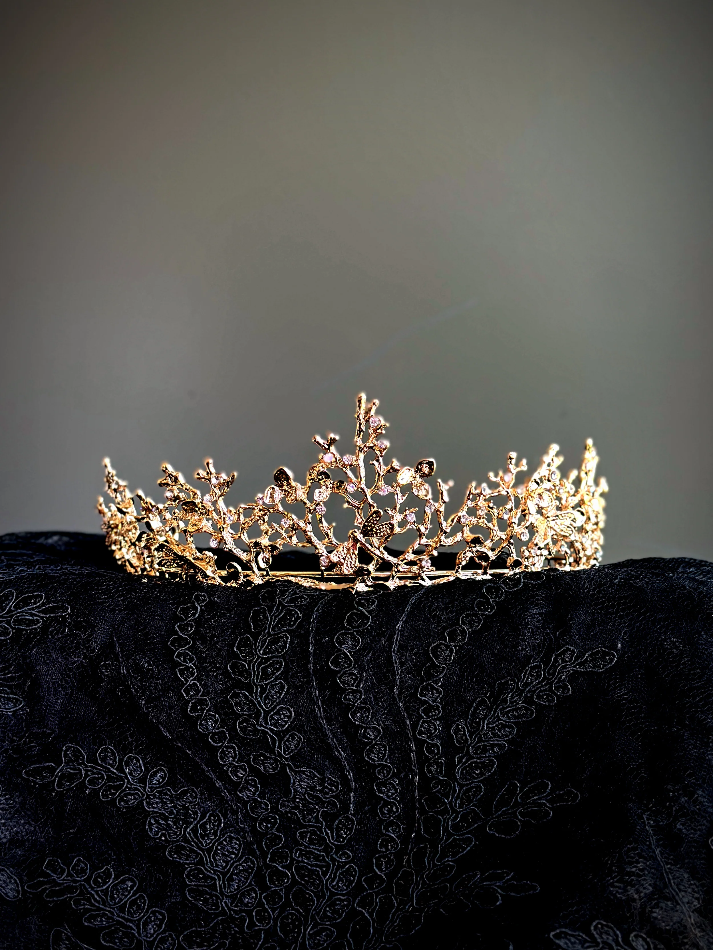 Dragonfly Princess Tiara - Gold - Image 3