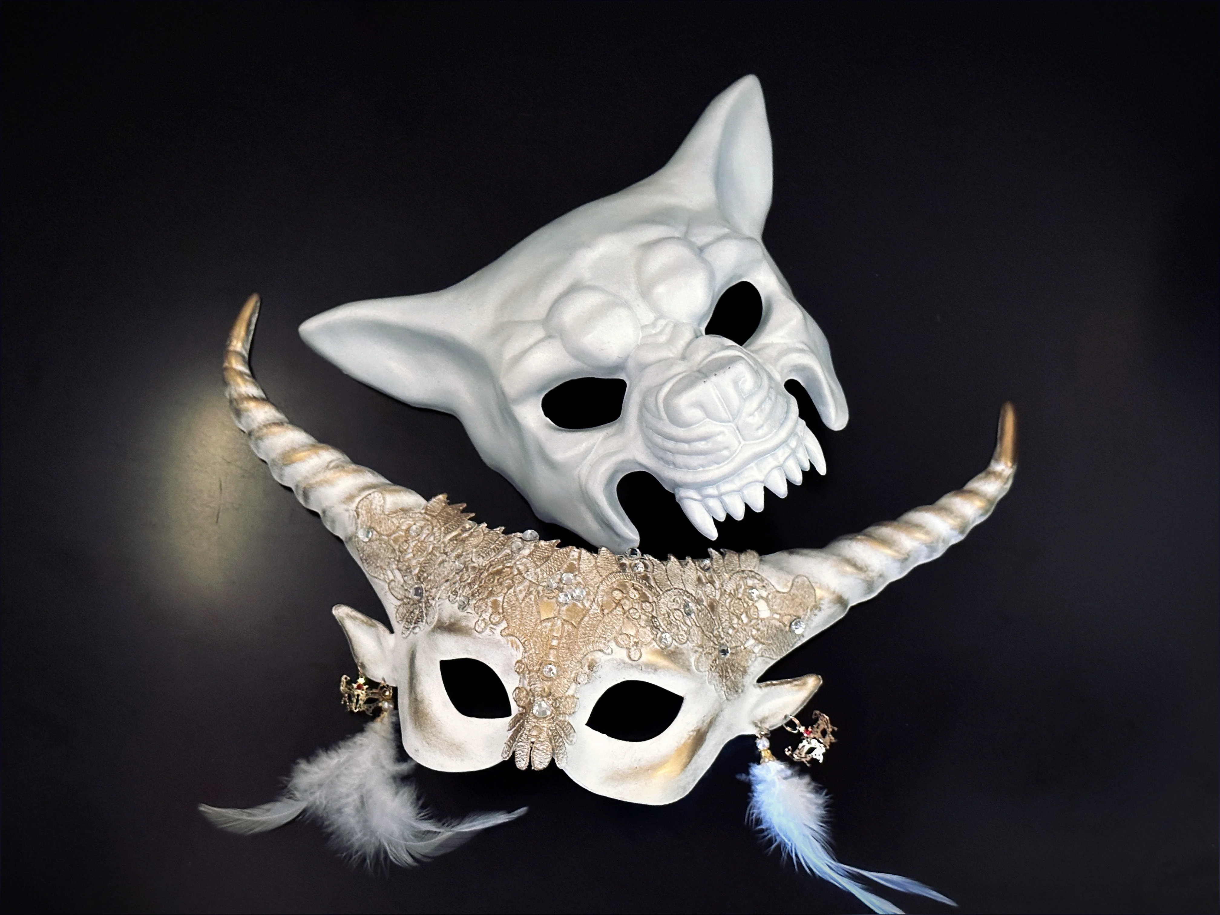 Couple Mythical theme- White & Gold