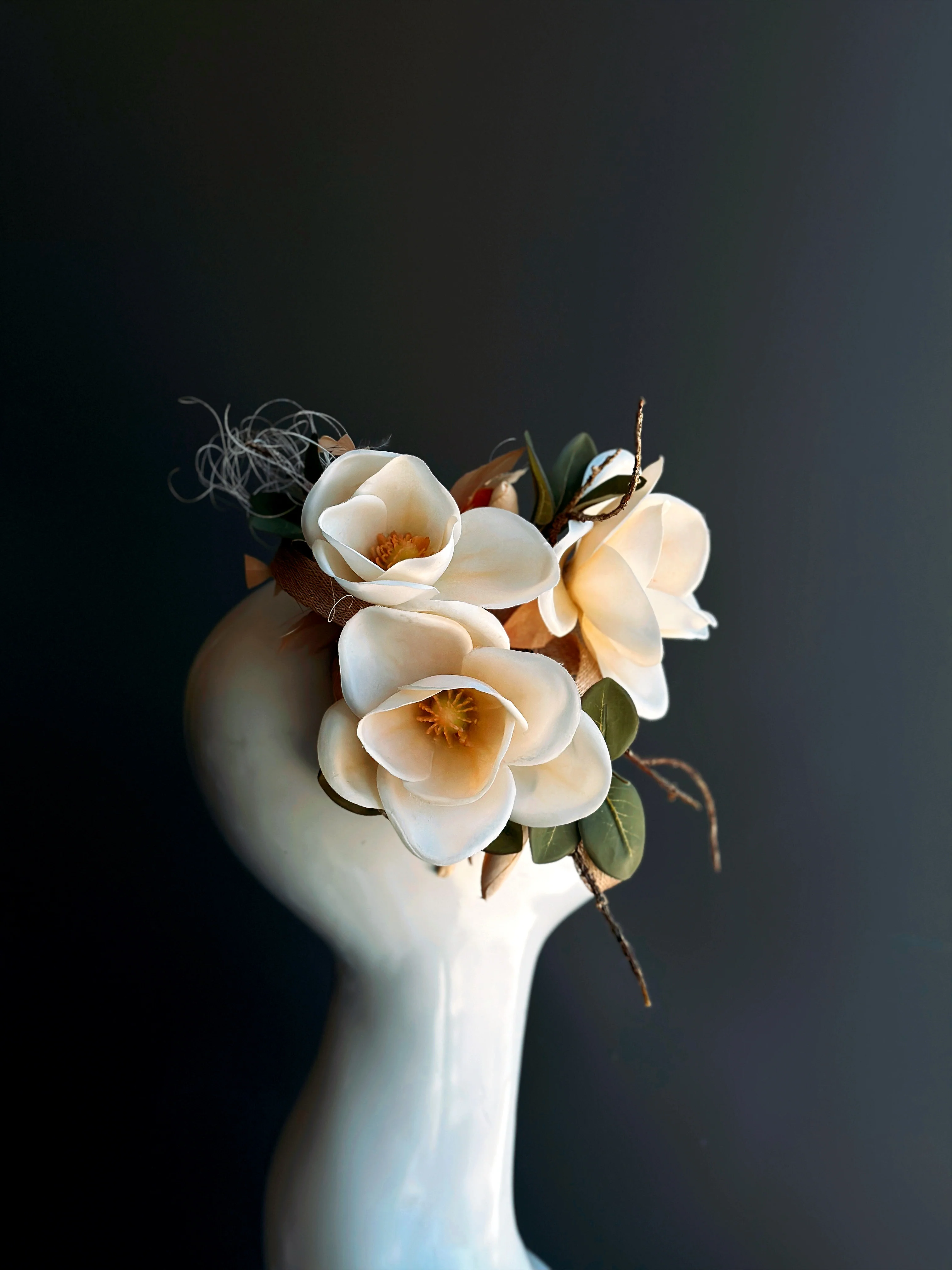 Magnolia - Sinamay Fascinator - Image 3