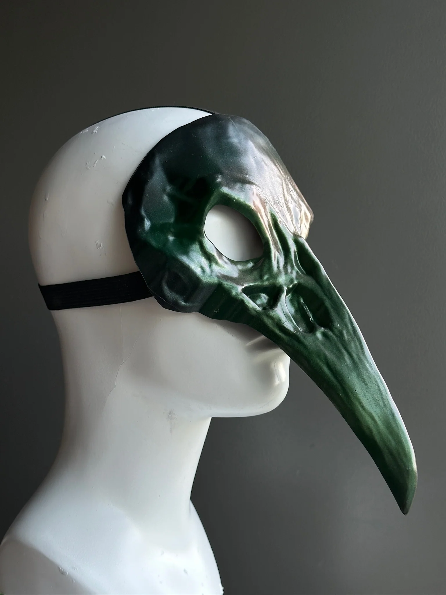 Bird Skull Mask - Forest Green - Image 2