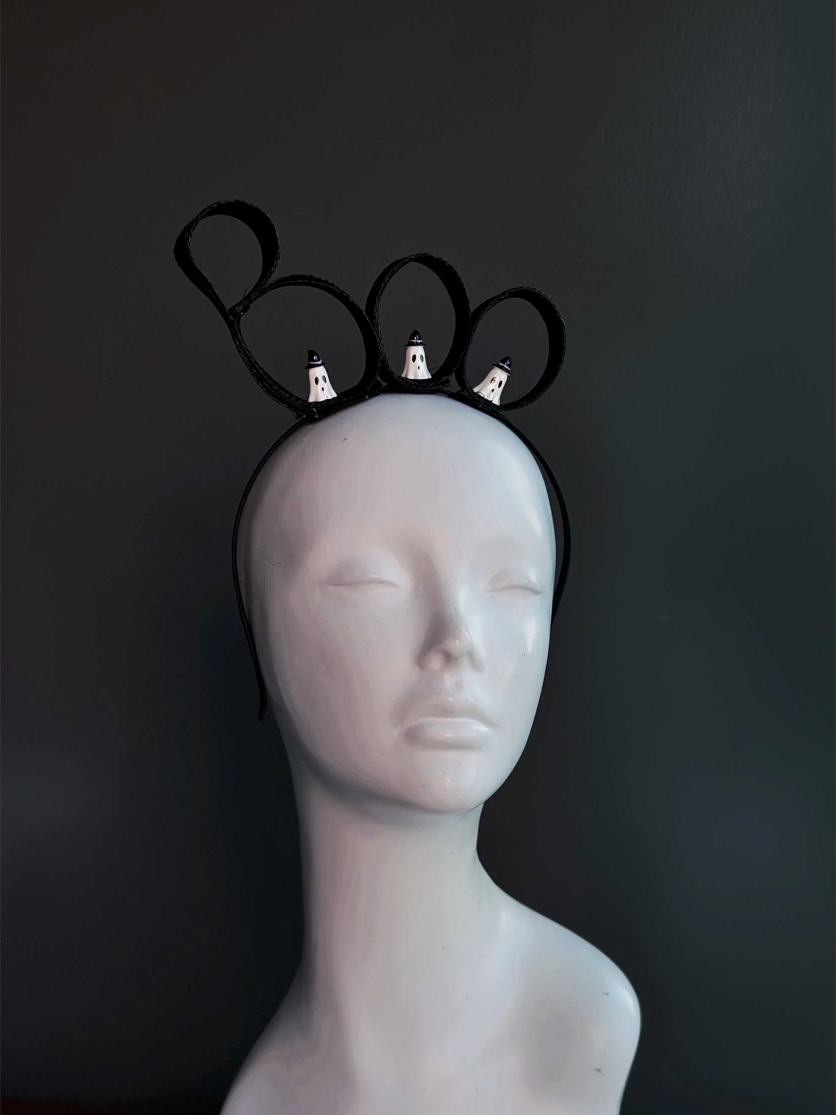 Ghost Loop Fascinator Hat – Halloween - Image 3
