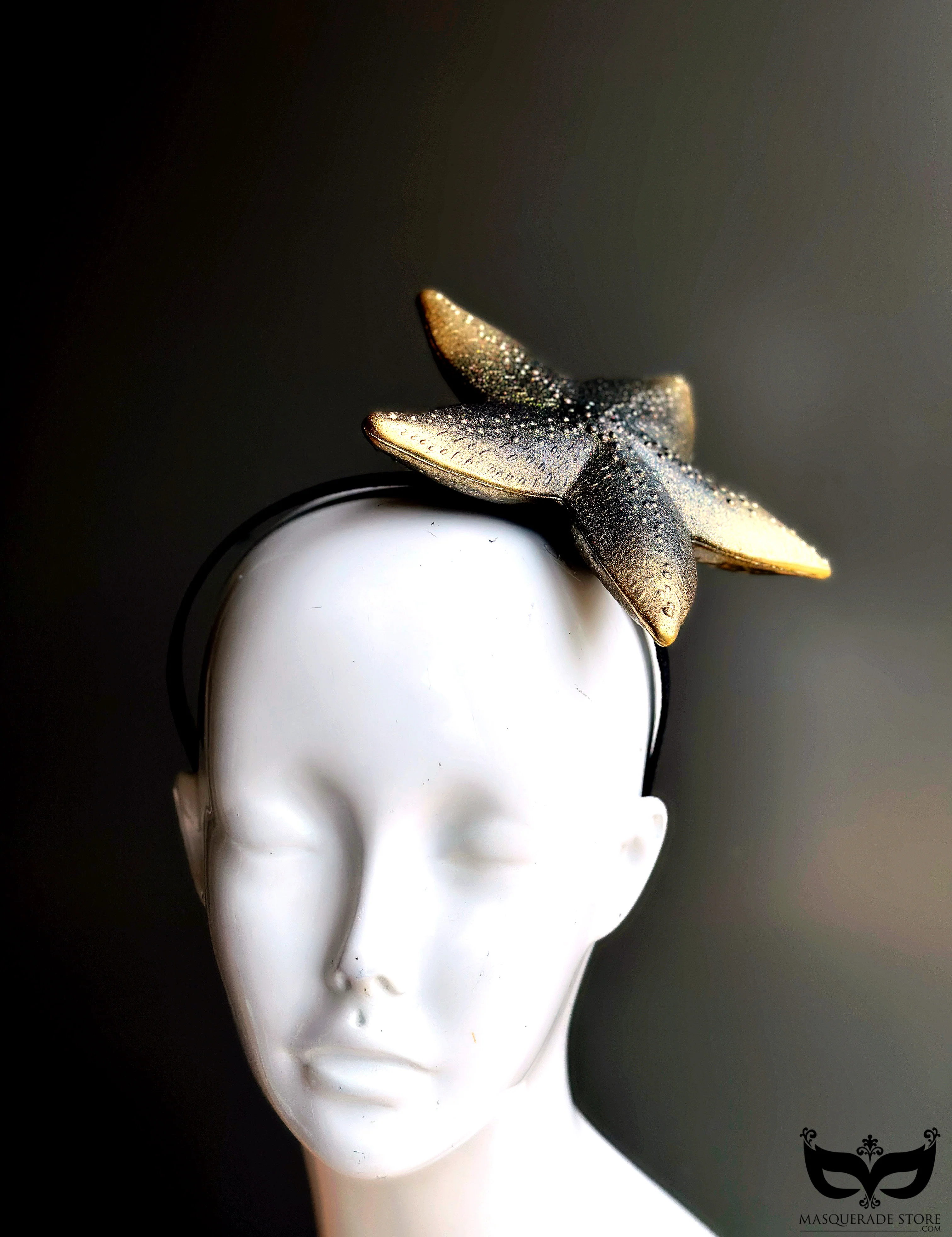 Starfish Fascinator - Gold Noir - Image 2