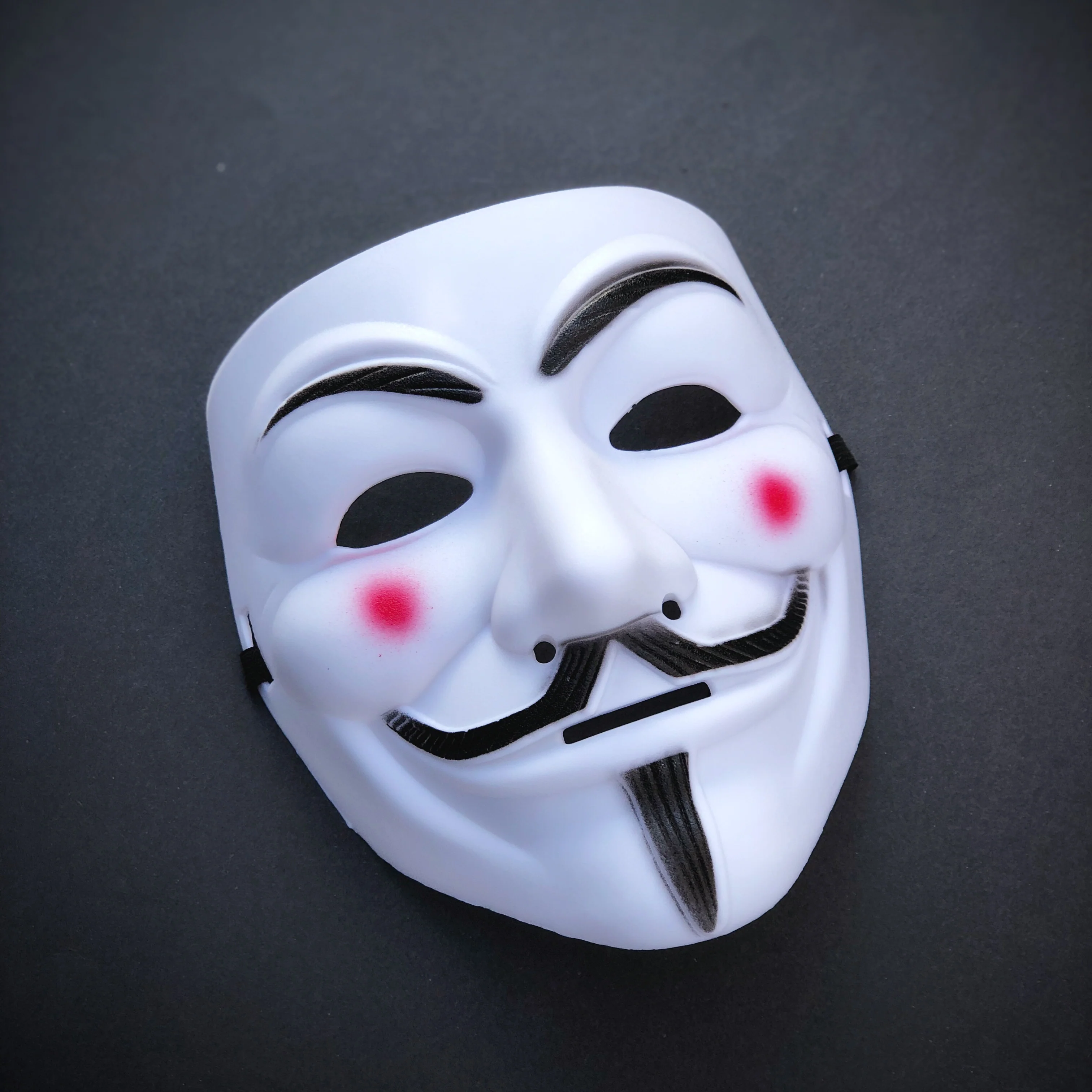 V for Vendetta Full Face Mask - White - Image 3