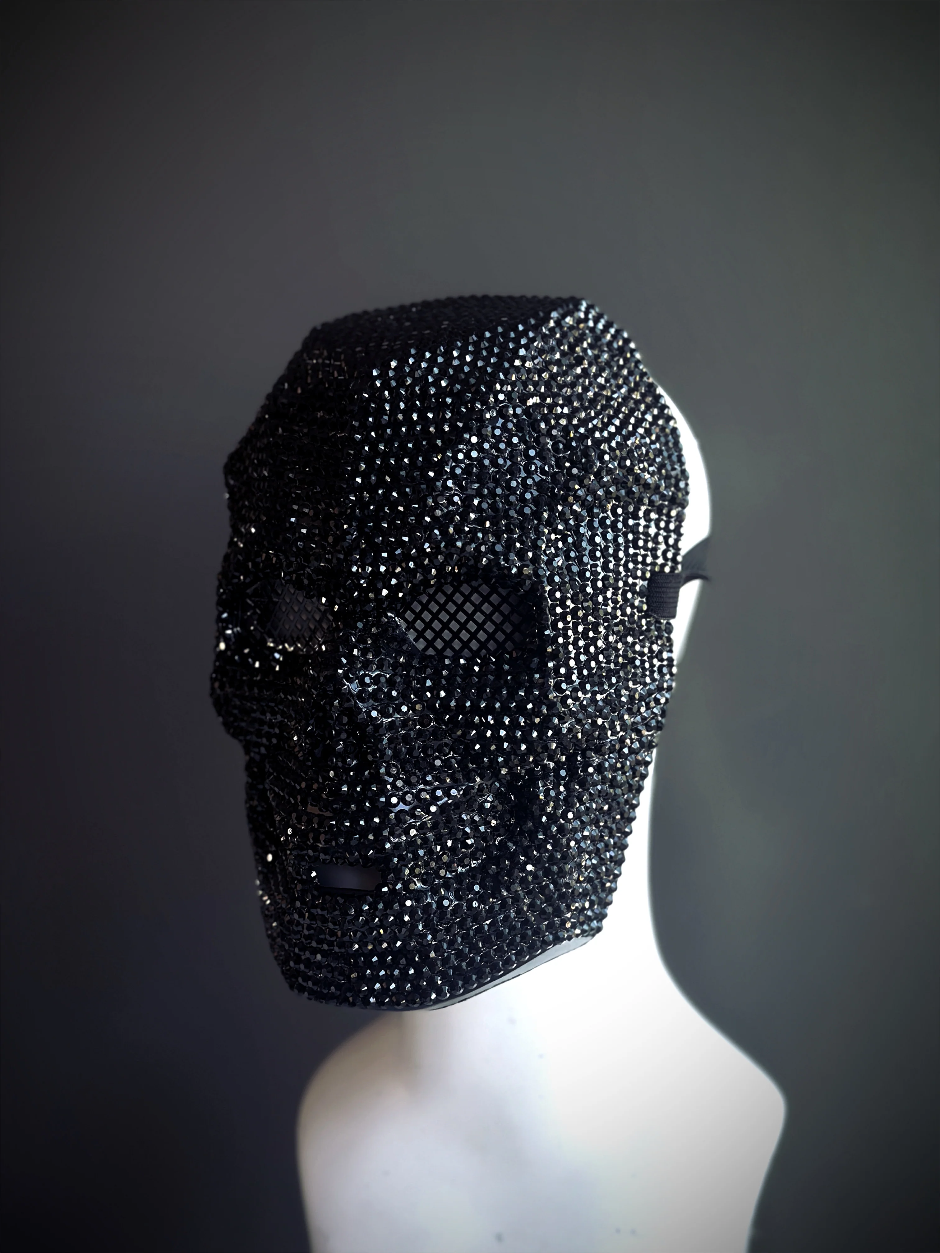 Diamond Deathmask - Black Crystal Skull Mask - Image 4