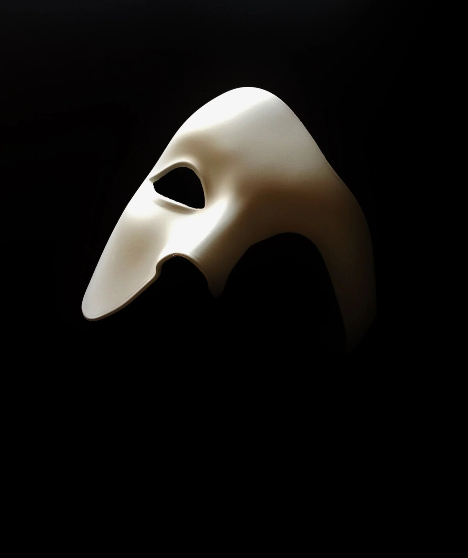 Venetian Phantom Mask - White - Image 3