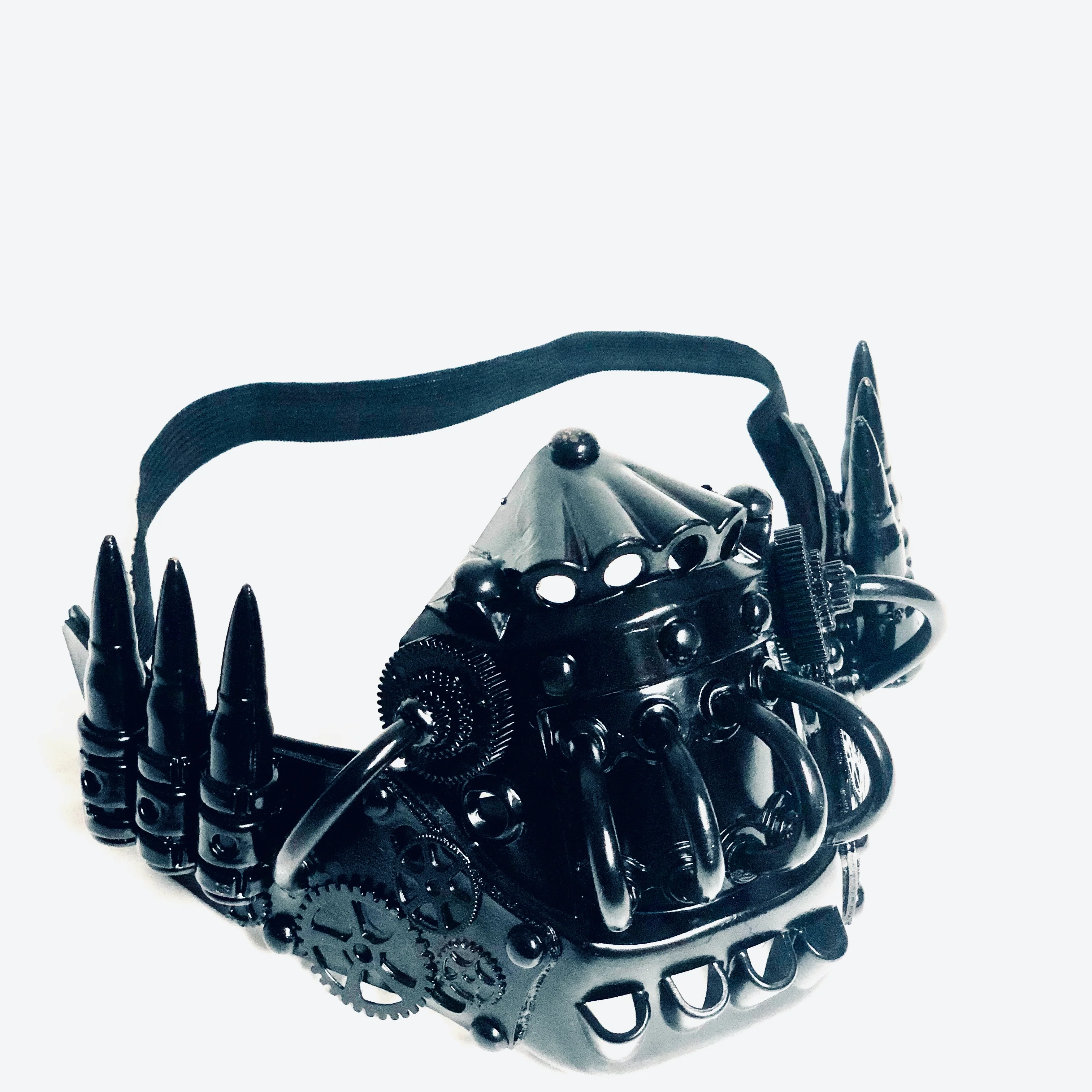 Steampunk Cosplay Respirator - Black - Image 3