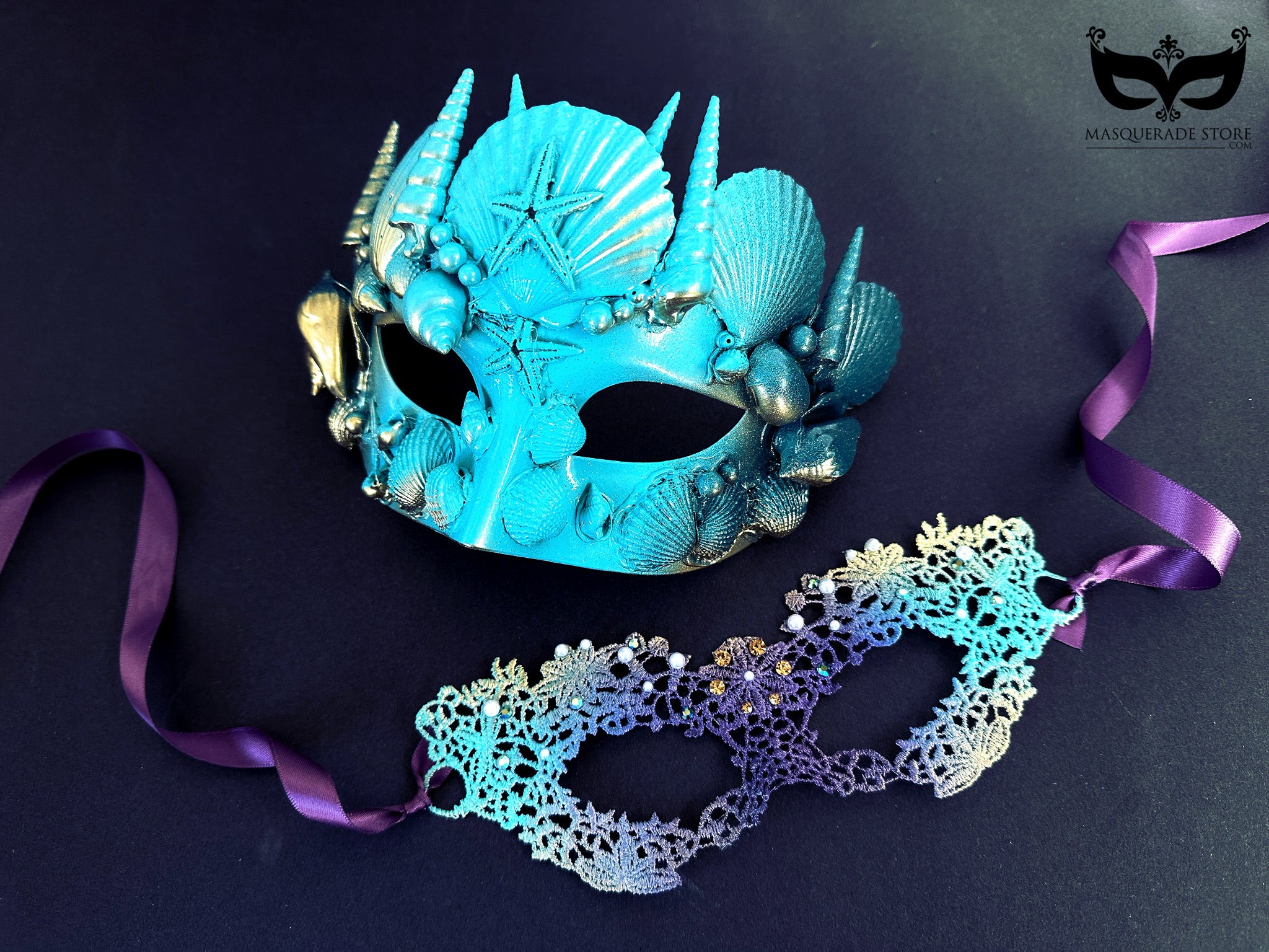 Ocean Crown & Twilight Lace - Blue