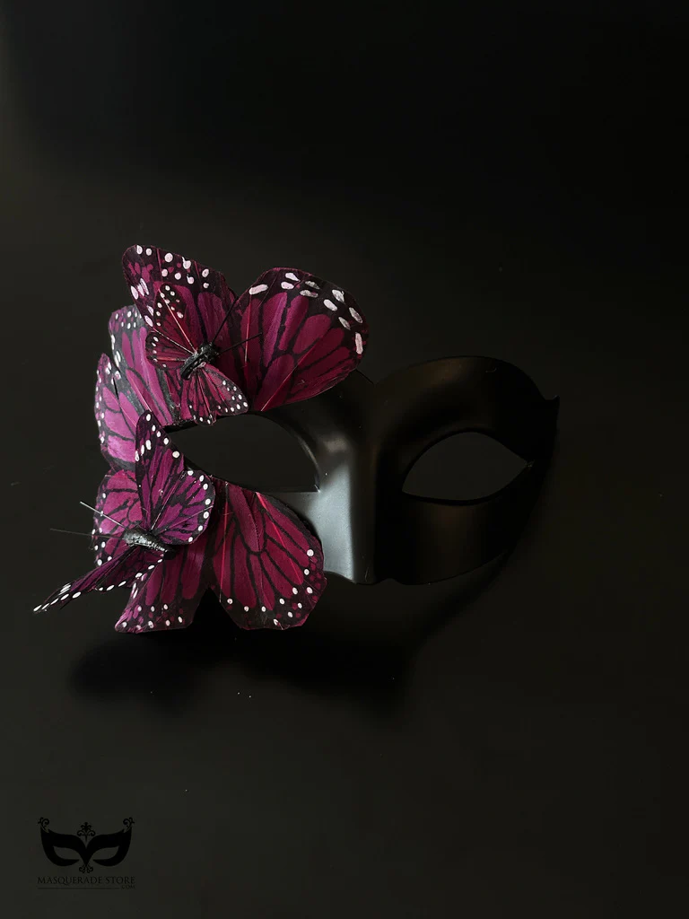 Butterfly Mask - Black and Purple - Image 5