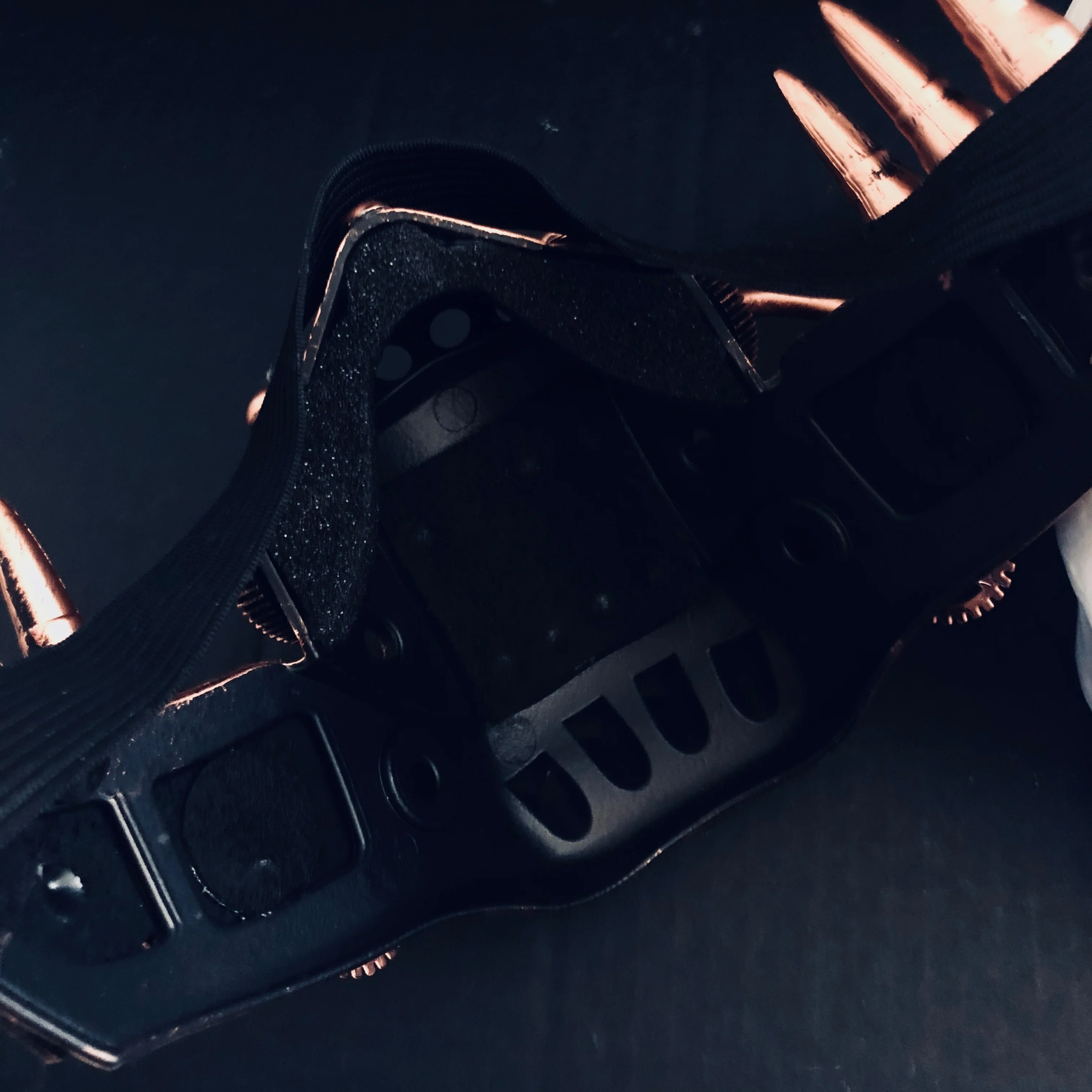 Cosplay Respirator With Spike Goggles - Gold - Image 3