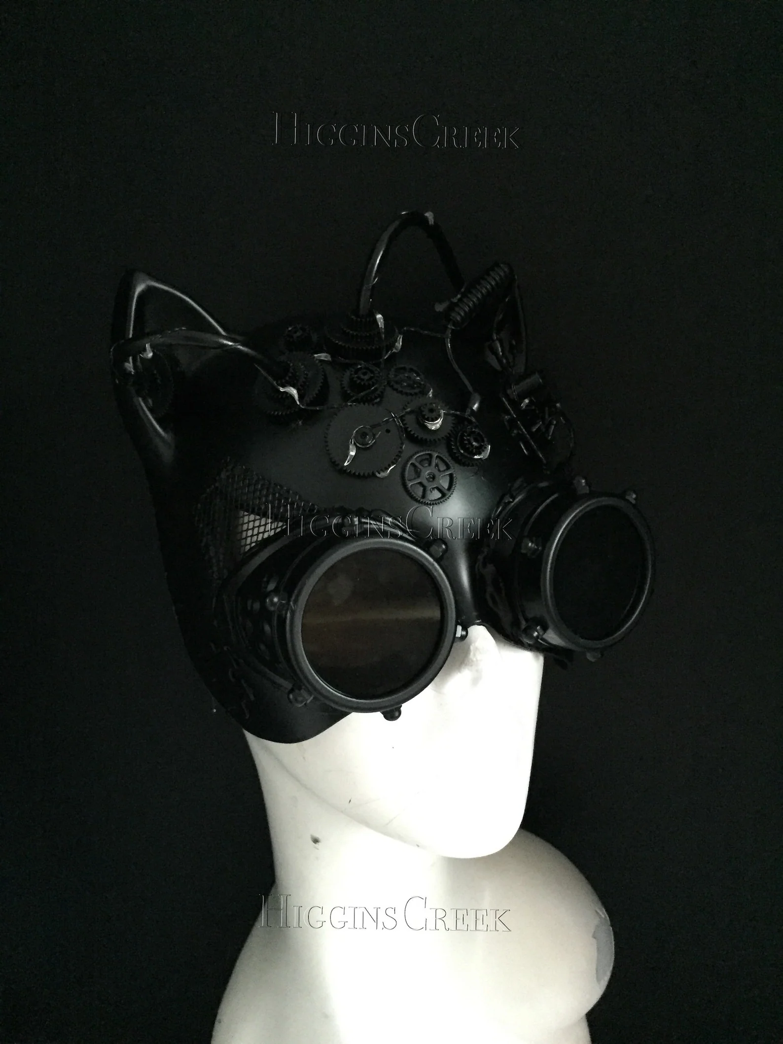 Steampunk Cat Mask - Copper - Image 3