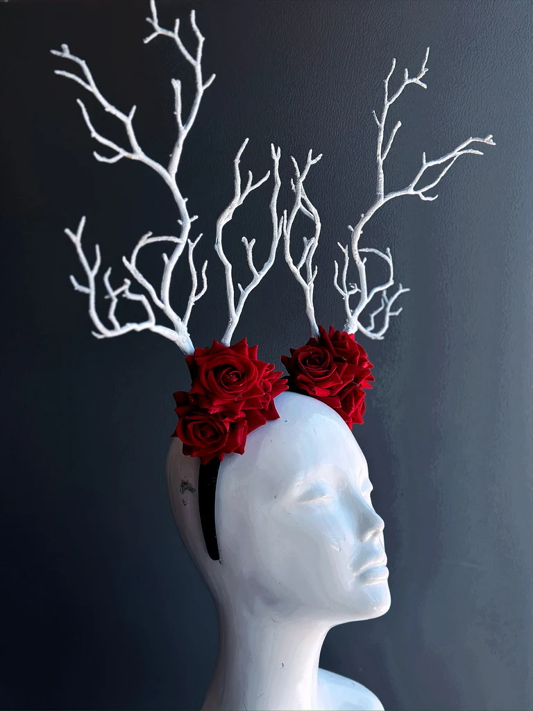 Woodland Headband - Crimson Fairy - Image 3